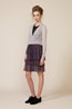 18. Bloom Tank - Black . Loulou Skirt - Mauve . Long Long Sleeve Cardigan - Stone