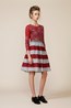 20. Love Me Not Crew - Cherry . Cuba Skirt - Red + Grey