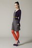 10. Tail Feather Cardigan - Purple . Pipi Dress - Slate . Leggings - Sunset.
