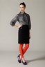 2. Starlet Shirt - Silver . Pencil It Skirt - Black . Leggings - Sunset.