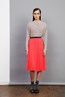 Billy Shirt - Stone . Sunray Skirt - Coral.