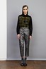 Donatella Shirt - Black . Bailey Trouser - Brocade.