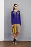 Grace Cardigan - Blue . Factory Dress - Blue Multi.