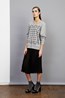 Gianni Sweater - Grey Marle . Sunray Skirt - Black.