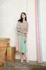 Chris Sweater - Grey . Victoria Dress - Pink Multi.