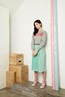 Bloom Sweater - Grey . Float Skirt - Mint.