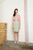 Trench Shirt - Pink . Carine Skirt - Mint.