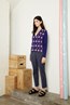 Ada Cardigan - Blue . Milan Pant - Blue.