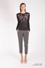 Rose Crew - Black . Giles Trouser - Black.