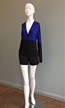 Block Cardigan - Cobalt / Black