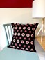 Pop Flower Cushion - Black