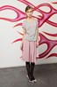 Jag Top - Grey Marle. Mercury Skirt - Pink.