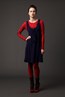 25. Saturn Singlet Dress - Navy . Starburst Crew - Red . Starburst Leggings - Red