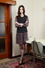 Ivy Dress - Blue. Barnsley Jumper - Charcoal.