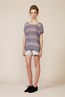 17. Derby Chiffon T - Mauve . Vassar Short - Silver