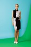 Checkers Wrap Dress - Black