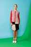 Kiss Cardigan - Red. Match Skirt - Black