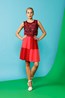 Spring Top - Sangria. Match Skirt - Punch