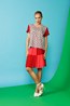 Lose Lips T - Grey And Red . Match Skirt - Punch
